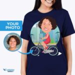 Transform Your Photo into a Custom Bike Ride T-Shirt - Personalized Unisex Tee-Customywear-Adult shirts