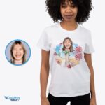 Muuta valokuvasi räätälöidyksi morsiamen T-paidiksi - yksilöllinen lahja morsiamelle, joka on räätälöity -vaatteita - aikuisten paidat