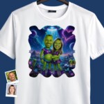 Custom Couples Alien Shirt – Personalized Space Anniversary and Birthday Gift T-shirts for Couple www.customywear.com 3