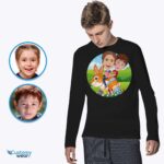 Brugerdefinerede påskehare-søskende-t-shirts - Personlige børnegave-brugertøj-søskende