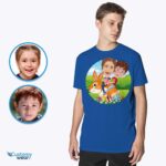 Zakázková trička s velikonočním zajíčkem Sourozenci – Dárek pro děti na míru – Oblečení na míru – Sourozenci