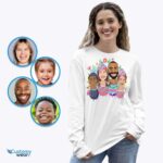 Ritratti di famiglia con uova di Pasqua: magliette personalizzate personalizzate, abbigliamento personalizzato, camicie per adulti