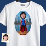 Custom Female Superhero Comic Shirt – Personalized Heroic Tee T-shirts for Women www.customywear.com 3