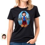 Custom Female Superhero Comic Shirt – Personalized Heroic Tee T-shirts for Women www.customywear.com 4