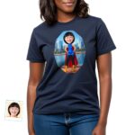 Custom Female Superhero Comic Shirt – Personalized Heroic Tee T-shirts for Women www.customywear.com 5