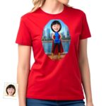 Custom Female Superhero Comic Shirt – Personalized Heroic Tee T-shirts for Women www.customywear.com 6