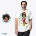 Personlig Grinch-jule-T-shirt - Forvandl dine foto-skræddersyede tøj-voksne skjorter