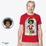 Henkilökohtainen Grinch-joulupaita - Muokkaa valokuva-muokattuja vaatteita - aikuisten paitoja