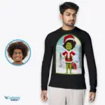Personalized Grinch Christmas T-Shirt - Transform Your Photo-Customywear-Adult shirts