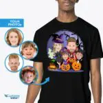 Custom Halloween Pumpkin Shirt for Men - Personalized Costume Tee-Customywear-Adult shirts