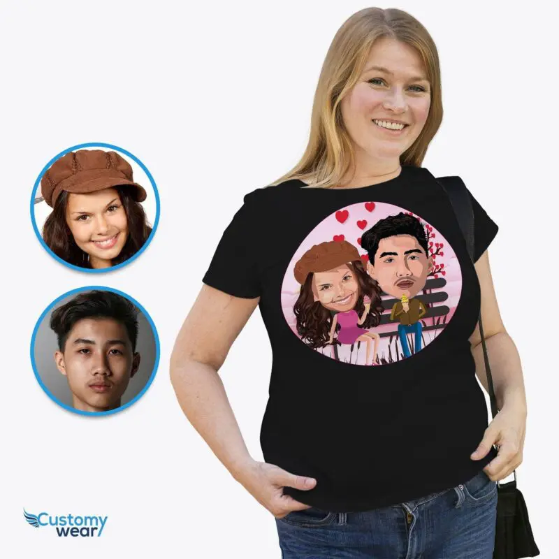 Create Your Custom Honeymoon Couple Shirts - Personalized Photo Tees-Customywear-Adult shirts