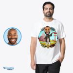 Transformeer uw foto in een op maat gemaakt Japans man-T-shirt - gepersonaliseerd reiscadeau-customywear-overhemden voor volwassenen