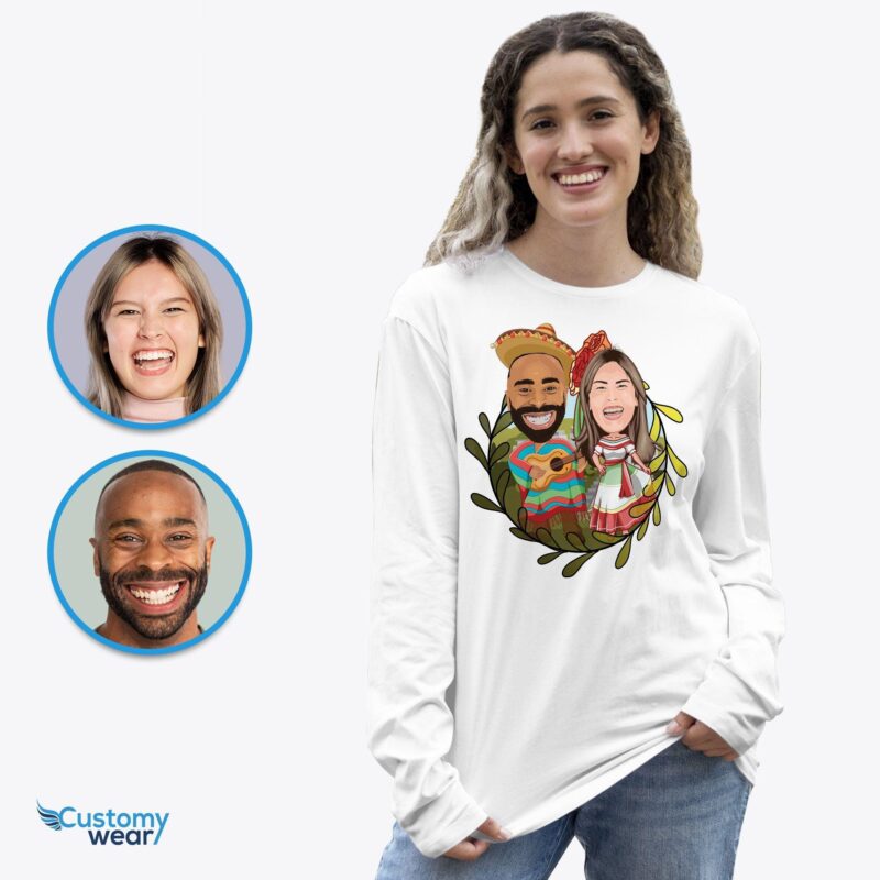 Custom Mexican couple shirts | Mexicana girlfriend Long distance tees CustomyWear adult, adult2, couple, couple-judge, his_and_her_shirts, Honeymoon_shirt, Long_distance_gift, matchi