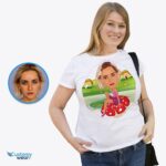 🌿 Gepersonaliseerd Paddestoel T-shirt - Op maat gemaakt foto-T-shirt voor dames-Customywear-overhemden voor volwassenen