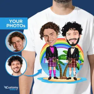 Personalized Custom Scottish Shirt | LGBTQ+ Couples Gift LGBTQ www.customywear.com