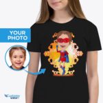 Personlig superhelte-t-shirt til børn | Foto til Tee Masterpiece-Customywear-Girls