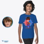 T-shirt personalizzata da supereroe - Trasforma la tua foto in una maglietta da Superboy-Customywear-Boys