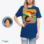 camisa feita sob encomenda da ioga | Camiseta personalizada para amantes de ioga com design de natureza e pôr do sol - Roupa personalizada - Artes personalizadas - ioga