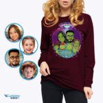 Personalized Alien Family Shirt: Custom Space Adventure Tee-Customywear-Adult shirts