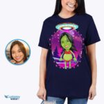 Custom Alien UFO Space Shirt: Personalized UFO Portrait Tee-Customywear-Adult shirts