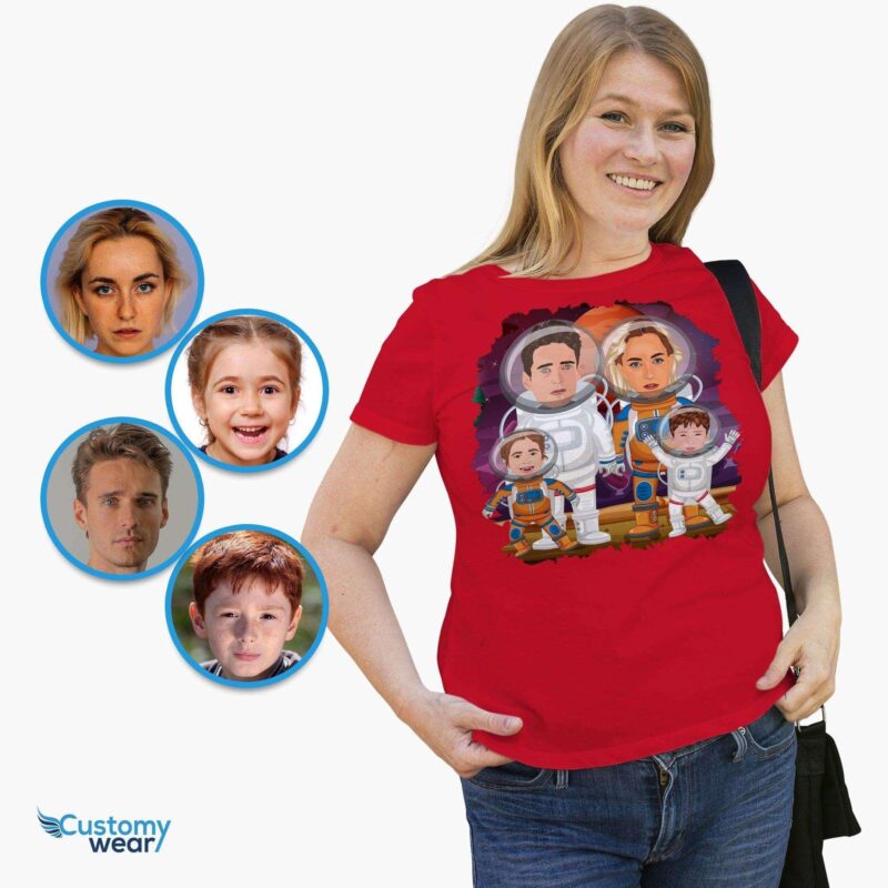 Custom astronaut family shirt, New parents gift, Step mom shirt CustomyWear Adult-google, adult2, alien_shirt, family-adult, family-judge, Family_reunion_shirt, female, science