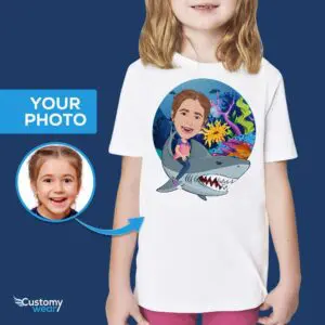 맞춤형 아기 상어 셔츠 | 맞춤형 고래 상어 청소년 티셔츠 Axtra - 모든 벡터 셔츠 - 남성용 www.customywear.com