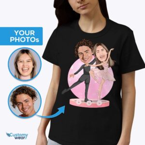 Custom Ballerina Couples Shirts | Personalized Gifts for Her-Customywear-Adult shirts