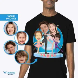 Custom Ballet Family Shirt for Men | Personalized Dance Inspired Tee Adult shirts www.customywear.com