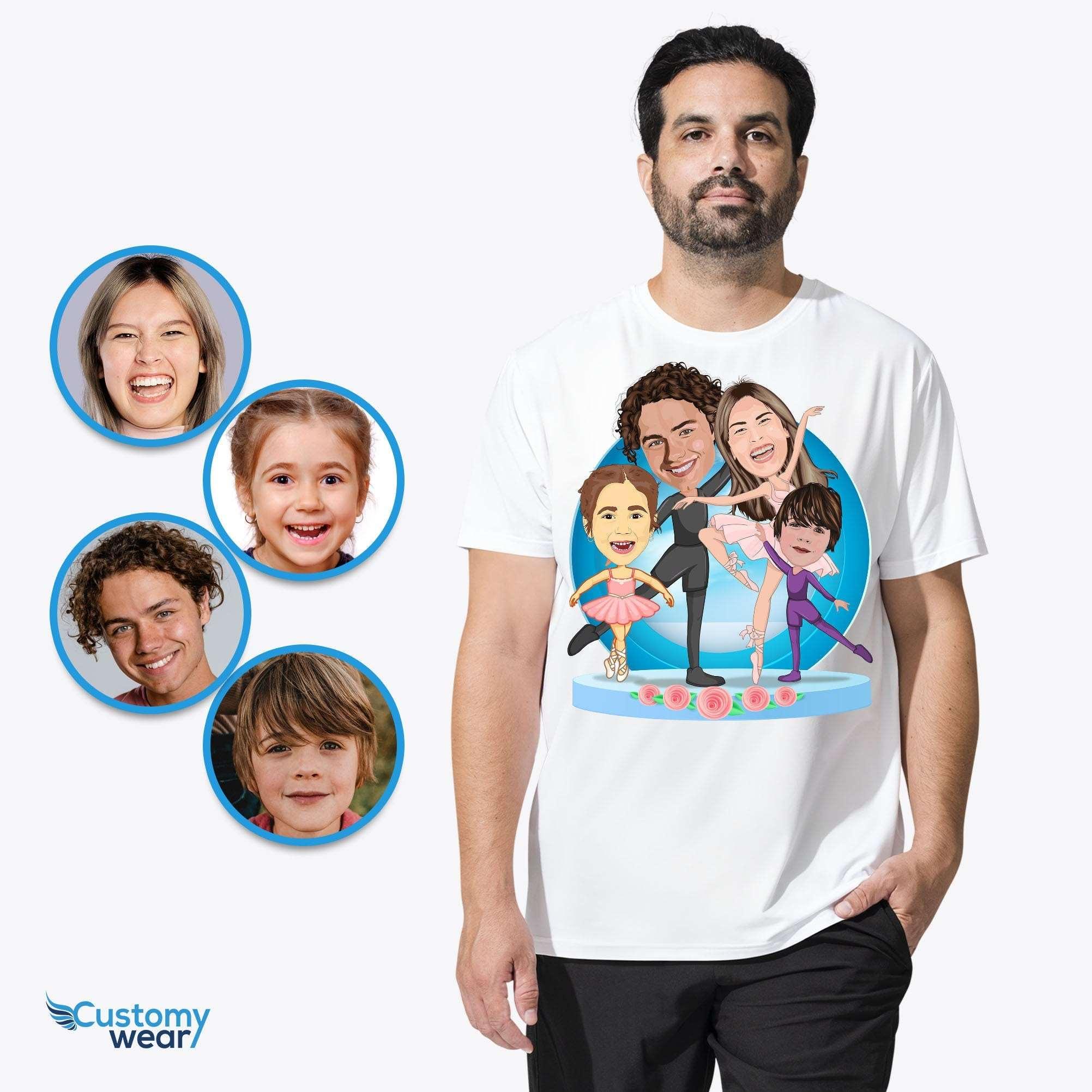 Custom ballet family shirt for men CustomyWear Adult-google, adult2, anniversary_gifts, Ballet_gifts, Ballet_tee, Custom_family_shirt, family-adult