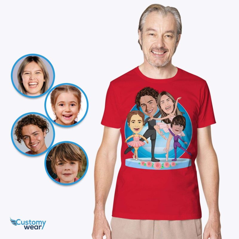Custom ballet family shirt for men CustomyWear Adult-google, adult2, anniversary_gifts, Ballet_gifts, Ballet_tee, Custom_family_shirt, family-adult