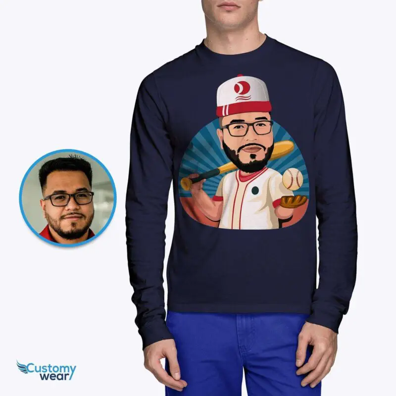 Custom Baseball Shirt | Personalized Baseball Dad Team Tee-Customywear-Adult shirts