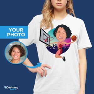 Custom Basketball Shirt | Basketball Mom Gifts for Her, Girls, Women-Customywear-Adult shirts