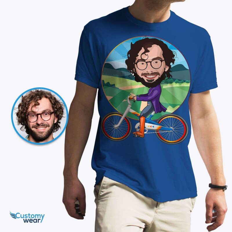 Custom bicycle shirt, Bike lovers t shirt, Riding two wheeler tee CustomyWear adult2, custom_tshirt, male, men, Profession, single-judge
