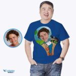 Transformă-ți fotografia într-un tricou personalizat de jucător de bowling - Tricou unisex personalizat - Îmbrăcăminte personalizată - Cămăși pentru adulți