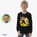 Transform Your Kid's Photo into a Custom Boys Ninja T-Shirt - Ask Me About My Ninja Disguise Shirt-Customywear-Boys