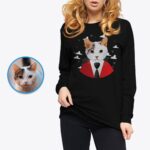 Özel Kedi Gömlek | Kedi Severler için Kişiye Özel Evcil Hayvan Portresi Tişörtü-Customywear-Yetişkin Gömlekleri