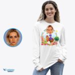 Custom Chicken Shirt - Transform Your Photo into Crazy Chicken Lady Tee-Customywear-Adult shirts
