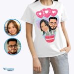 Vlastní košile Flying Together pro pár – personalizované tričko na líbánky LGBTQ+ – Oblečení na míru – Košile pro dospělé