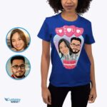 Vlastní košile Flying Together pro pár – personalizované tričko na líbánky LGBTQ+ – Oblečení na míru – Košile pro dospělé