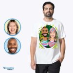 Personliggjorte påskeæg-t-shirts til par - tilpassede kristne gaver-brugertøj-voksenskjorter