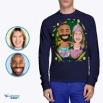 Personliggjorte påskeæg-t-shirts til par - tilpassede kristne gaver-brugertøj-voksenskjorter