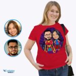 Custom Superhero Couples Shirts - Personalized Relationship Gifts-Customywear-Adult shirts