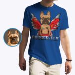 Kemeja Anjing Malaikat Kustom - Kaos Potret Hewan Peliharaan yang Dipersonalisasi-Pakaian Khusus-Kemeja Dewasa
