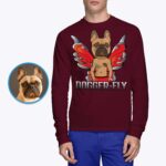 Räätälöity Enkeli-koiran paita - Henkilökohtaiset Pet Portrait T-paidat - Räätälöidyt vaatteet - Aikuisten paidat