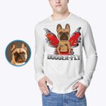 Räätälöity Enkeli-koiran paita - Henkilökohtaiset Pet Portrait T-paidat - Räätälöidyt vaatteet - Aikuisten paidat