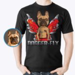 Custom Angel Dog Shirt - Personalized Pet Portrait Tee-Customywear-Adult shirts