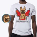 Індивідуальна сорочка з собакою-ангелом - персоналізована футболка з портретом домашнього улюбленця-Одяг на замовлення-сорочки для дорослих