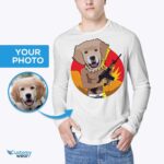 Kaos Anjing Gangster Kustom - Kemeja Potret Hewan Peliharaan yang Dipersonalisasi-Pakaian Khusus-Kemeja Dewasa
