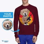 Özel Gangster Köpek Tişörtü - Kişiselleştirilmiş Evcil Hayvan Portresi Gömlek-Customywear-Yetişkin Gömlekleri
