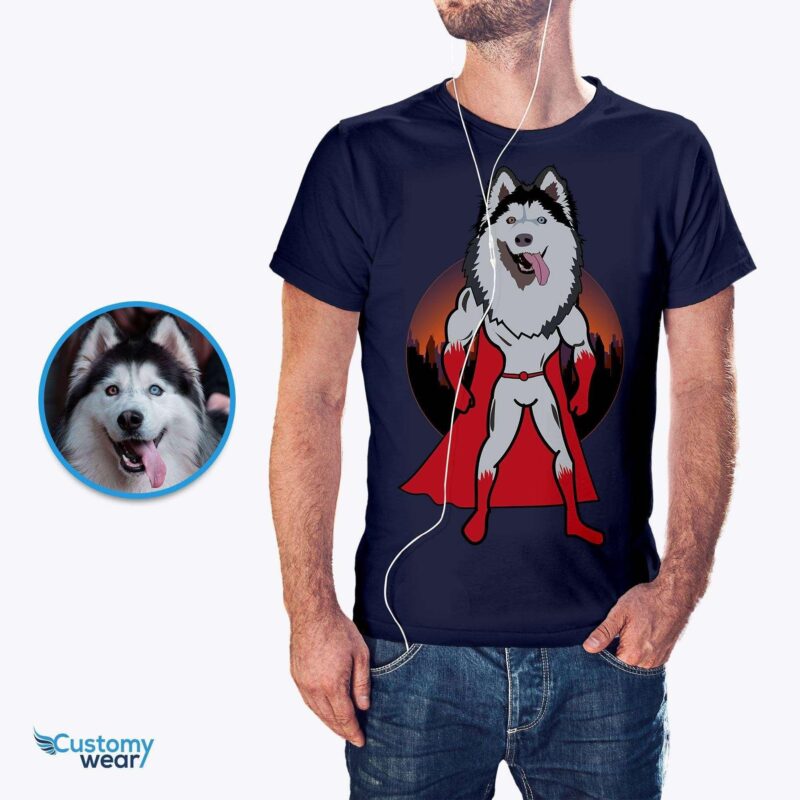 Custom dog shirt, Superhero dog shirt, pet portrait tee CustomyWear adult, adult2, Custom pet portrait tee, custom_dog_shirt, custom_tshirt, dog, dog_lovers_tee, pet, s